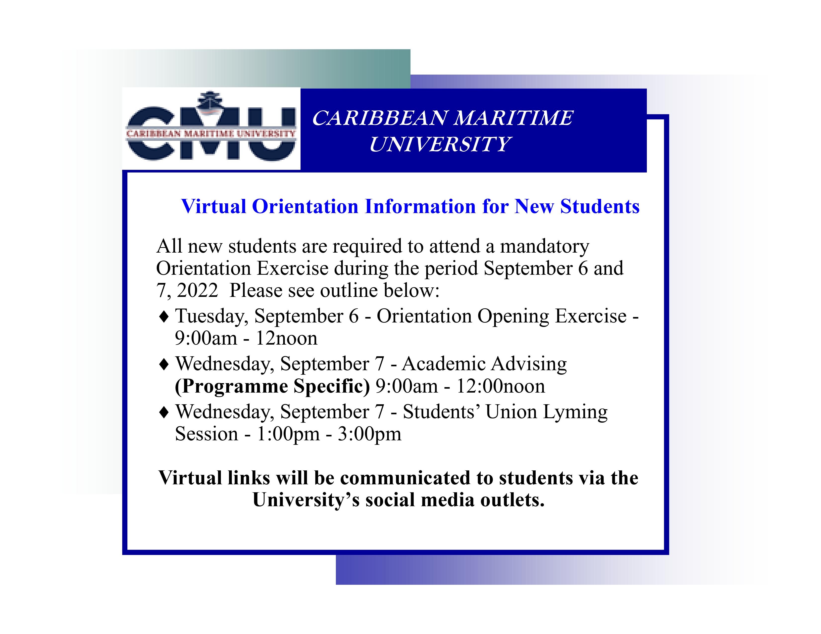 CMU Registration 2022